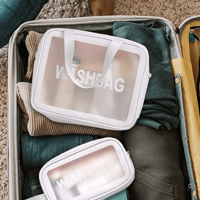 Porta Maquiagem Travel Wash Bag (Kit 3 uni)