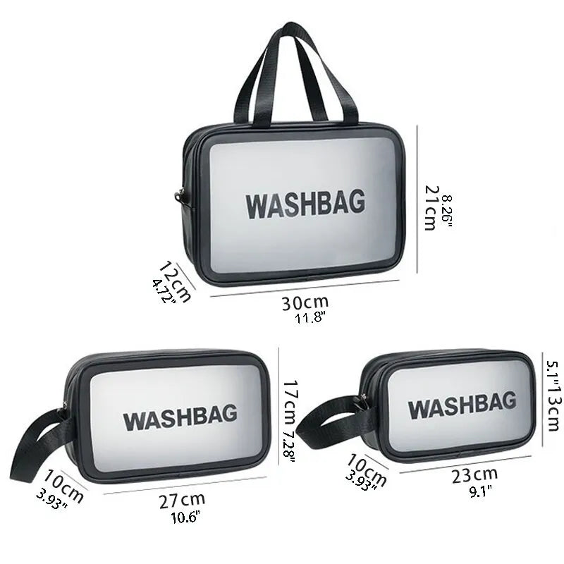 Porta Maquiagem Travel Wash Bag (Kit 3 uni)