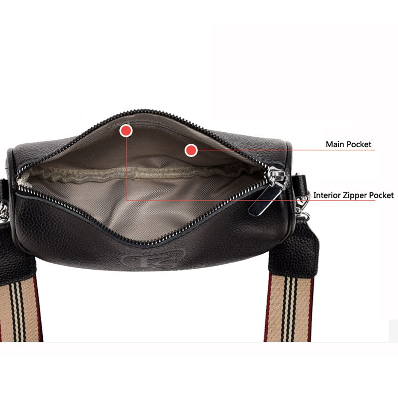 Crossbody Designer (Couro)